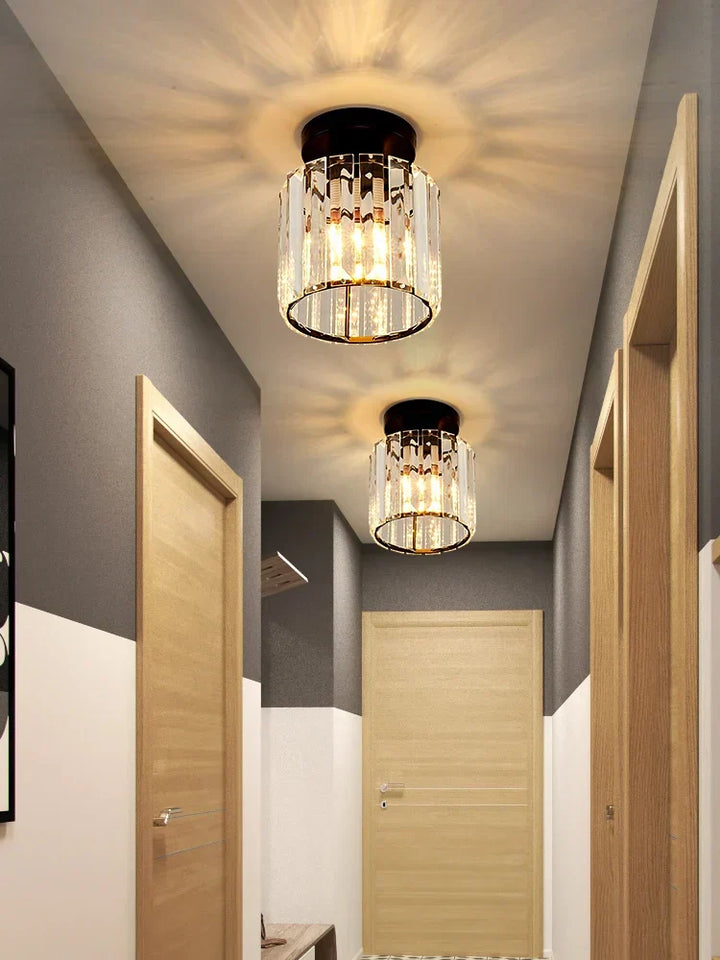 Lampa sufitowa kryształowa – Luksusowy klosz z kryształu do przedpokoju i salonu | Karnz