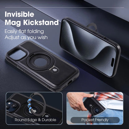 Magnetyczna etui na iPhone z niewidocznym stoiskiem
