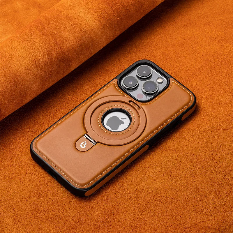 Magnetyczna etui na iPhone z niewidocznym stoiskiem