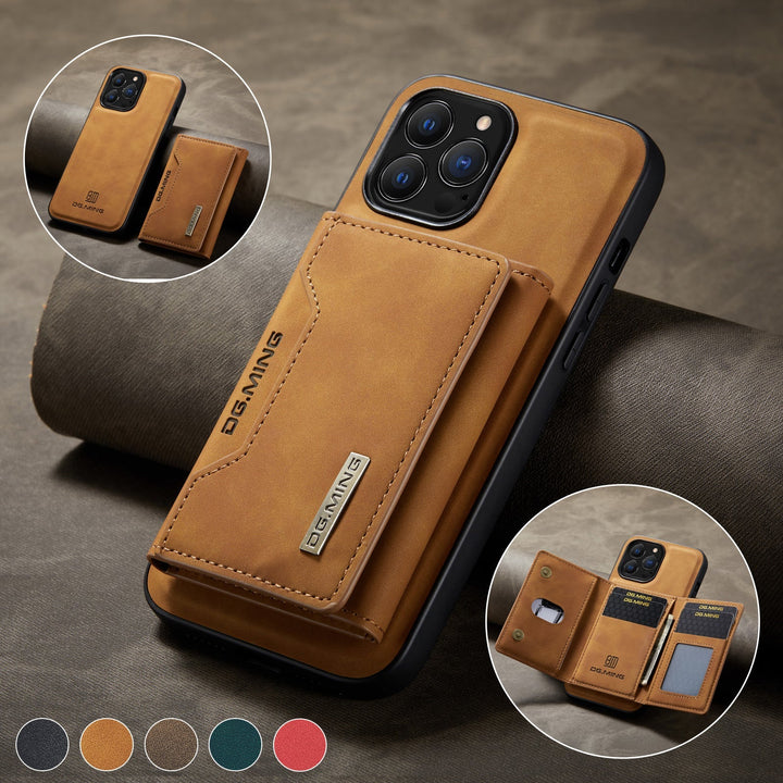 Etui skórzane 2 w 1 z odpinaną portmonetką dla iPhone&
