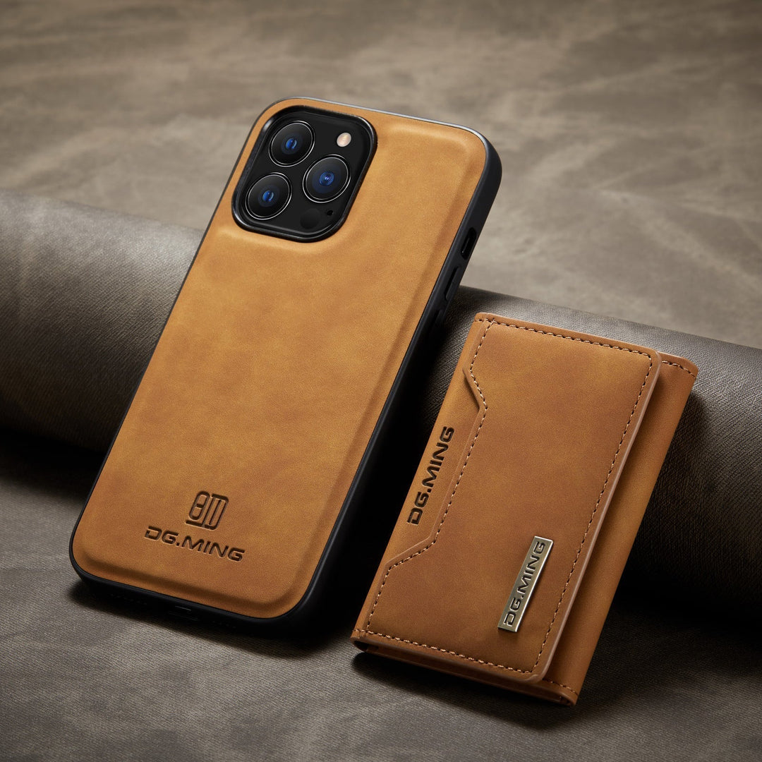 Etui skórzane 2 w 1 z odpinaną portmonetką dla iPhone&