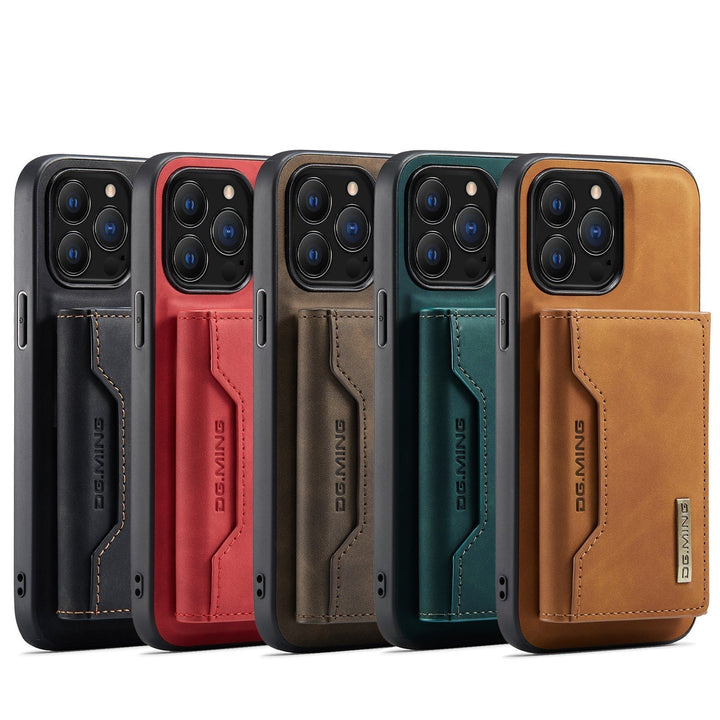 Etui skórzane 2 w 1 z odpinaną portmonetką dla iPhone&