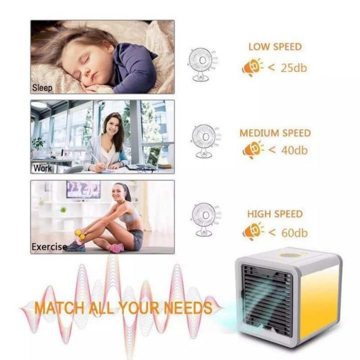 Frost Air Mała Przenośna Klimatyzacja Miniaturowy Chłodnica Powietrza AC 550ml Zbiornik na Wodę | Karnz