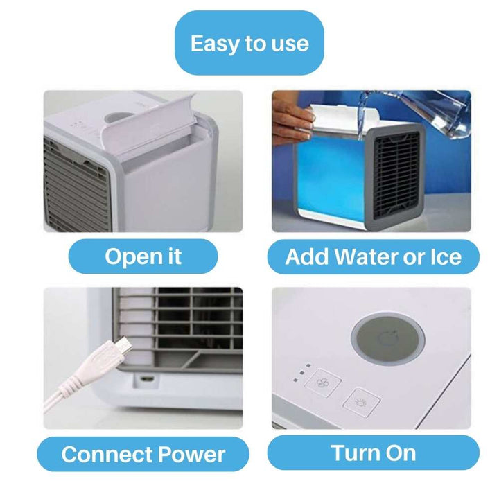 Frost Air Mała Przenośna Klimatyzacja Miniaturowy Chłodnica Powietrza AC 550ml Zbiornik na Wodę | Karnz