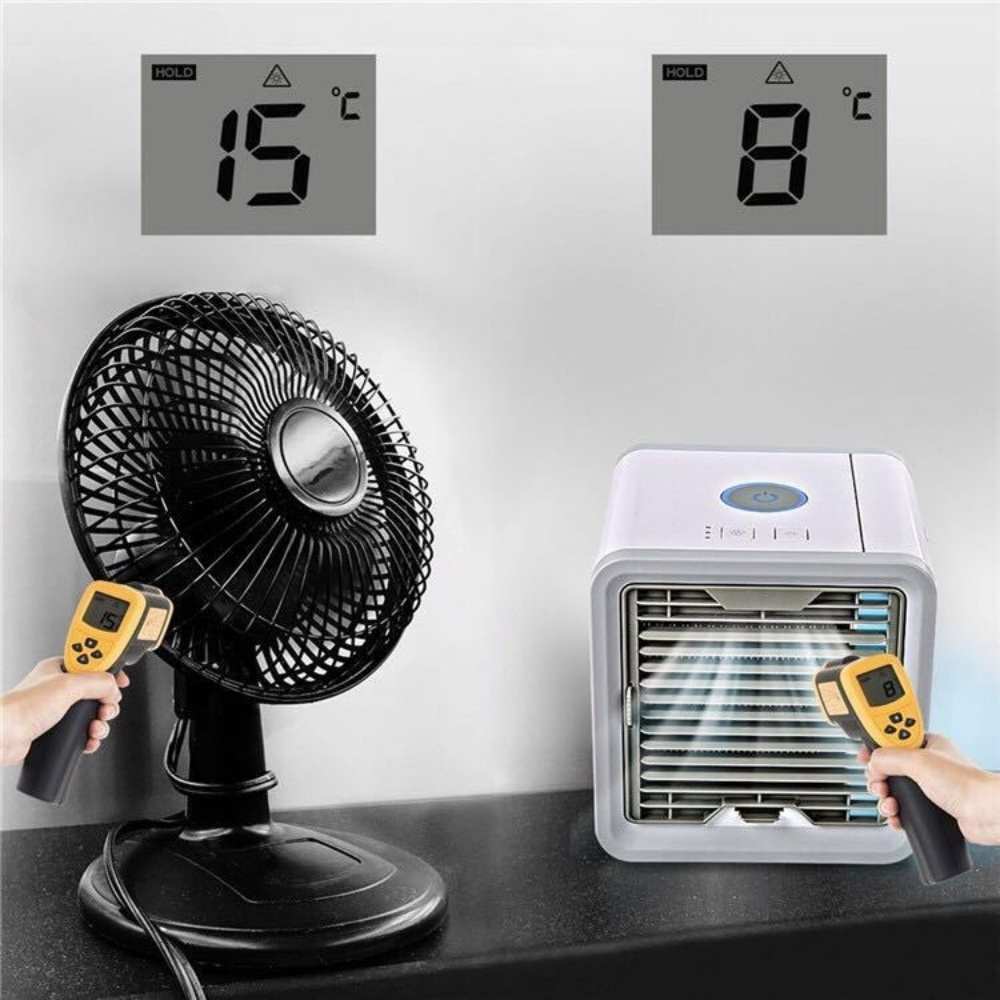 Frost Air Mała Przenośna Klimatyzacja Miniaturowy Chłodnica Powietrza AC 550ml Zbiornik na Wodę | Karnz