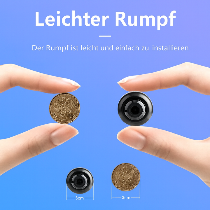 Karnz | Mini Kamera do monitoringu WLAN z nocnym widzeniem i detekcją ruchu
