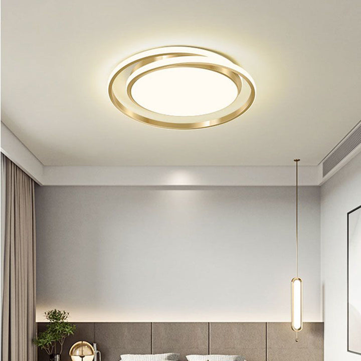 Minimalistyczna lampa sufitowa LED w kształcie okręgu | Karnz