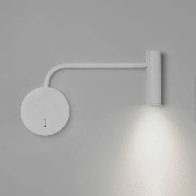 Obrotowa lampa LED na ścianę – nowoczesna lampa do czytania do sypialni | Karnz