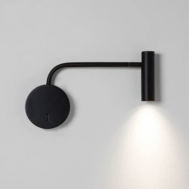 Obrotowa lampa LED na ścianę – nowoczesna lampa do czytania do sypialni | Karnz