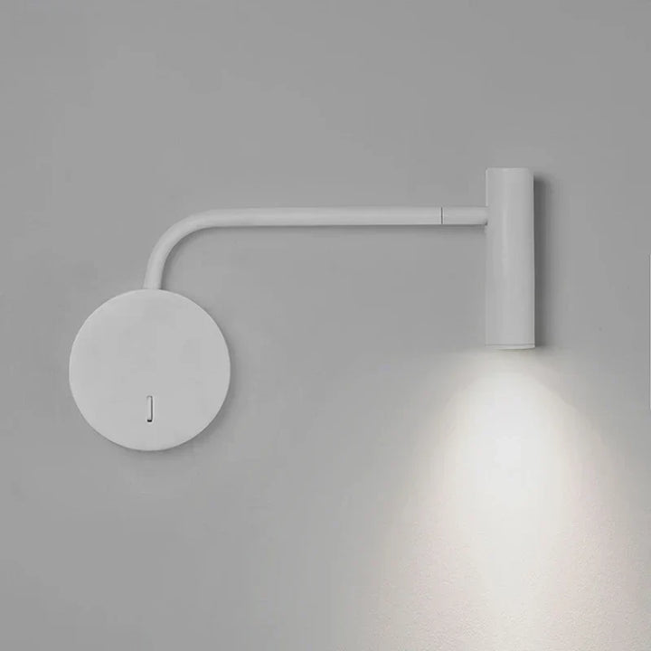 Obrotowa lampa LED na ścianę – nowoczesna lampa do czytania do sypialni | Karnz