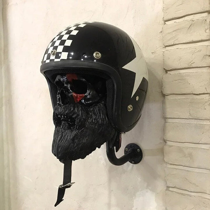Uchwyt na kask czaszki motocykla