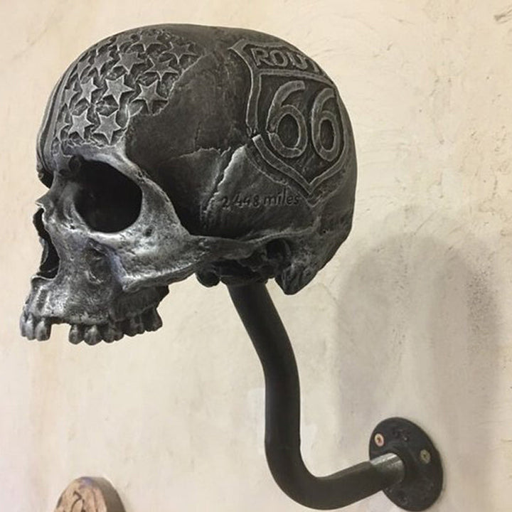Uchwyt na kask czaszki motocykla