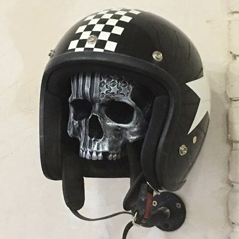 Uchwyt na kask czaszki motocykla