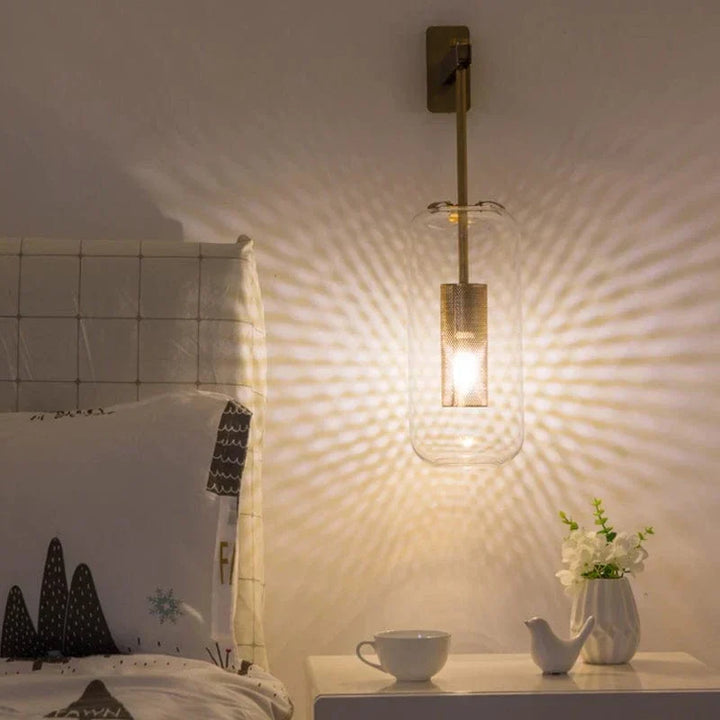 Lampa ścienna Neith Glas | Karnz