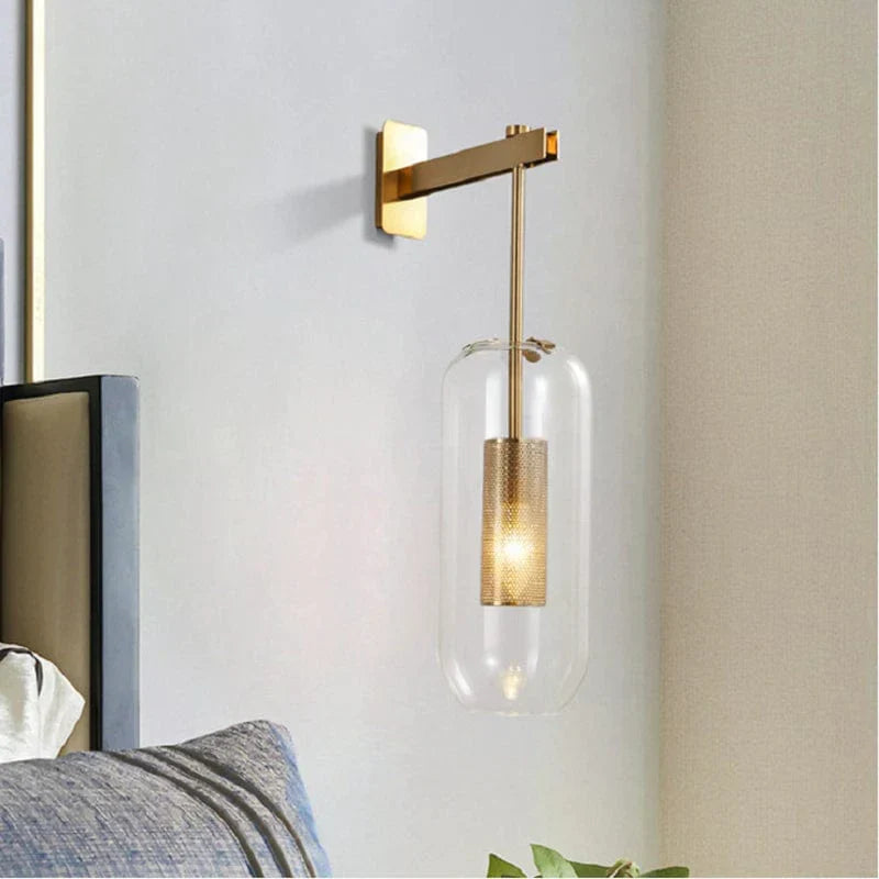 Lampa ścienna Neith Glas | Karnz