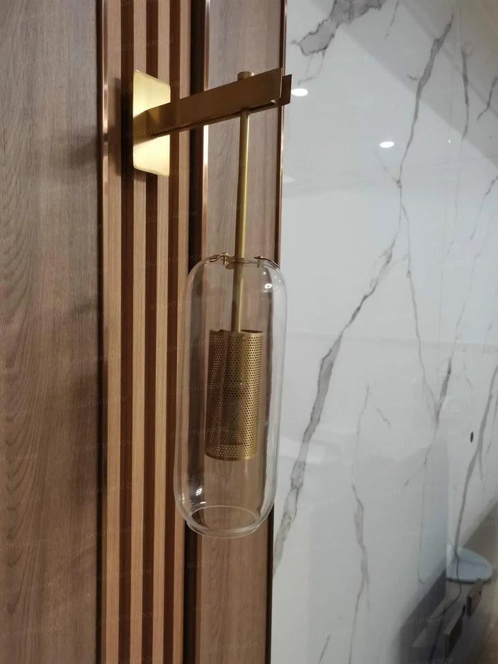 Lampa ścienna Neith Glas | Karnz