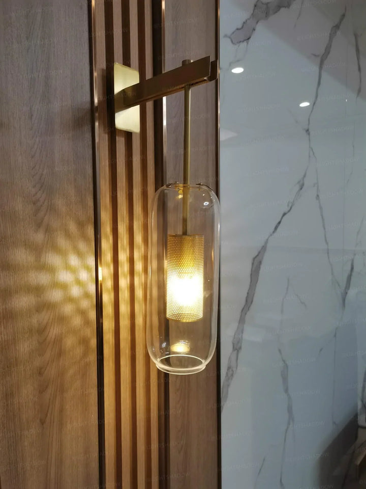 Neith Szklana Lampa Ścienna | Karnz