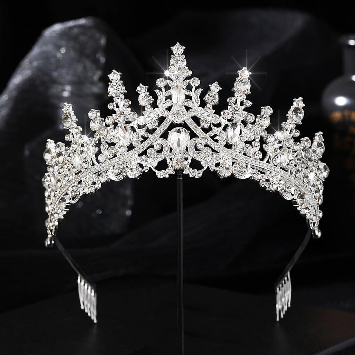 Tiara Strass dla kobiet z błyszczącymi kamieniami Karnz