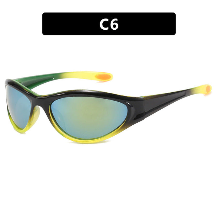 Damskie sportowe okulary przeciwsłoneczne z polaryzacyjnymi soczewkami i ergonomicznym designem Karnz