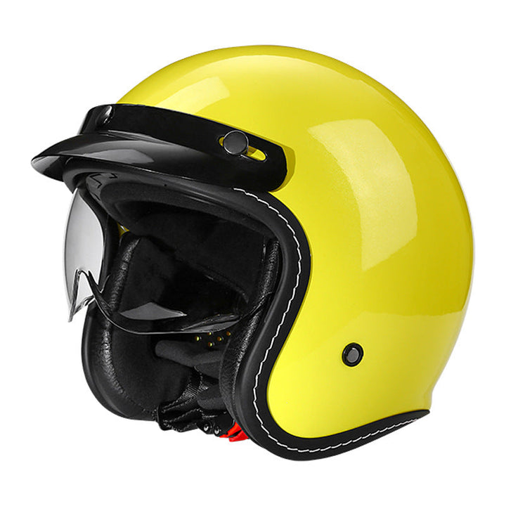 Stylowy kask motocyklowy z otwartą twarzą Karnz