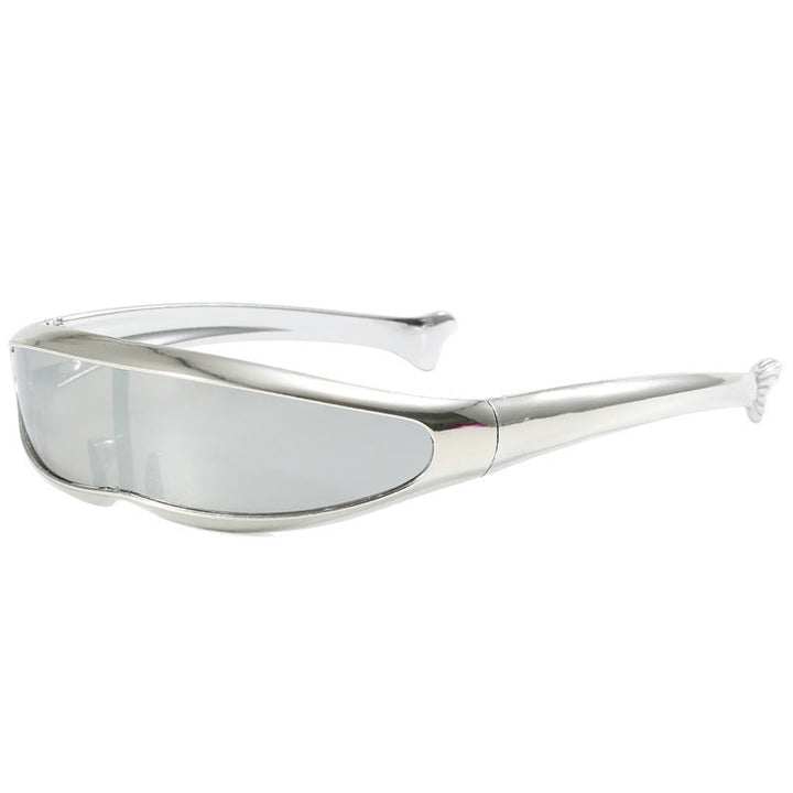 Damskie sportowe okulary przeciwsłoneczne z ergonomicznym designem i lustrzanymi soczewkami Karnz