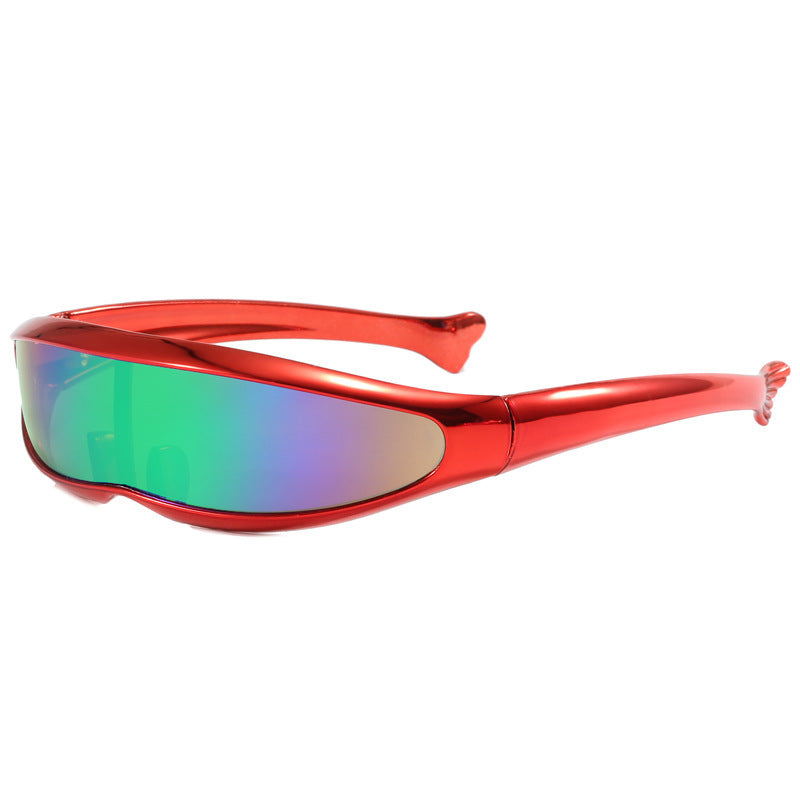 Damskie sportowe okulary przeciwsłoneczne z ergonomicznym designem i lustrzanymi soczewkami Karnz