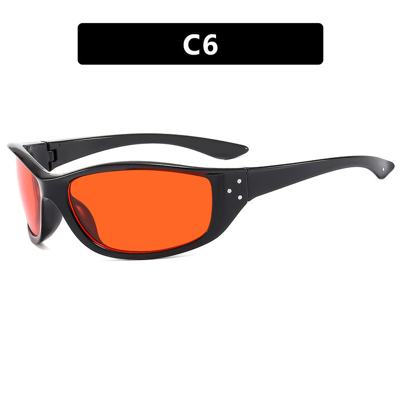 Damskie sportowe okulary przeciwsłoneczne z ergonomiczną ramą i ochroną UV Karnz