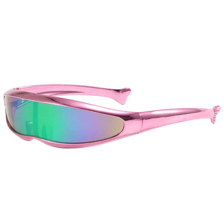 Damskie sportowe okulary przeciwsłoneczne z ergonomicznym designem i lustrzanymi soczewkami Karnz