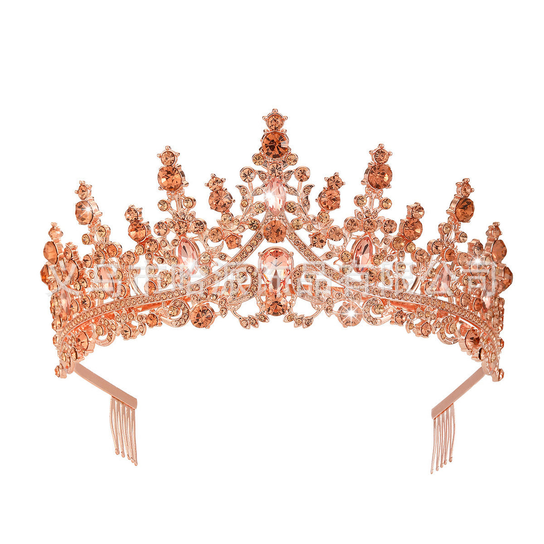 Tiara Strass dla kobiet z błyszczącymi kamieniami Karnz