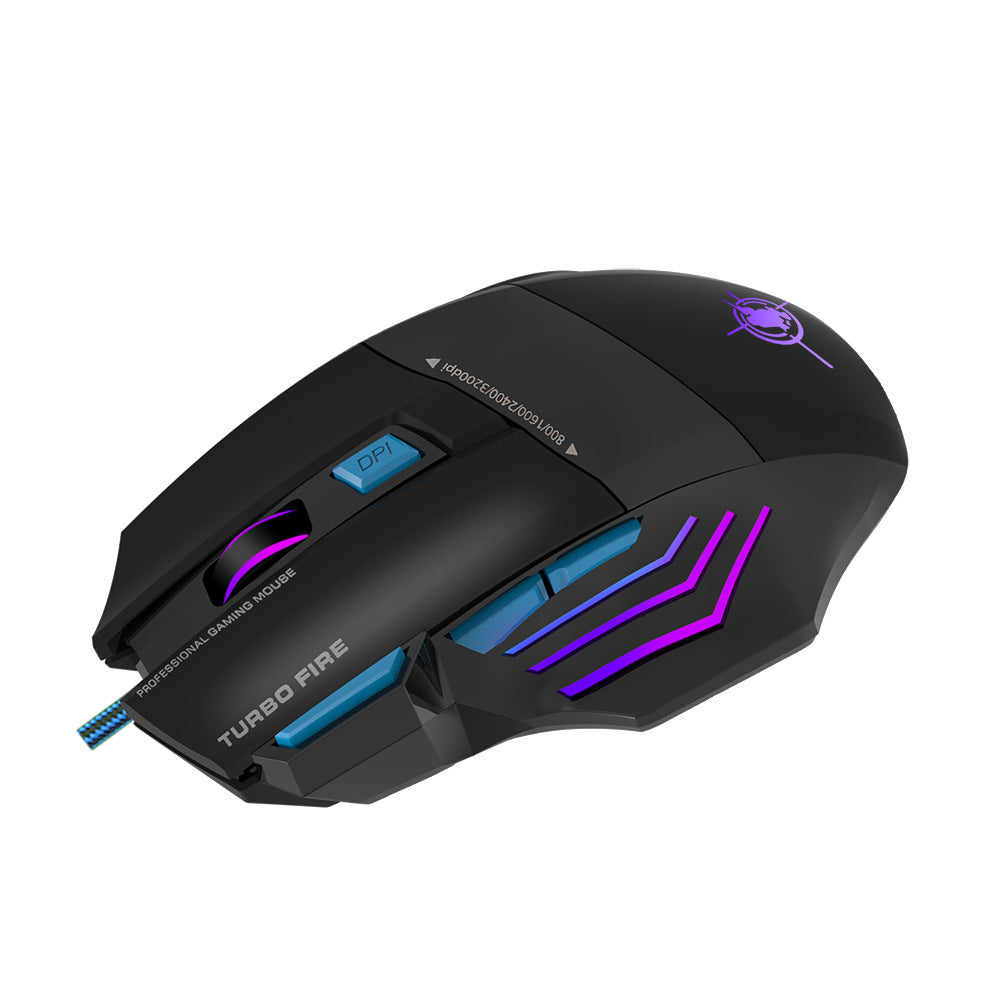 Wysokoprecyzyjna mysz gamingowa z regulowanym DPI i podświetleniem RGB Karnz