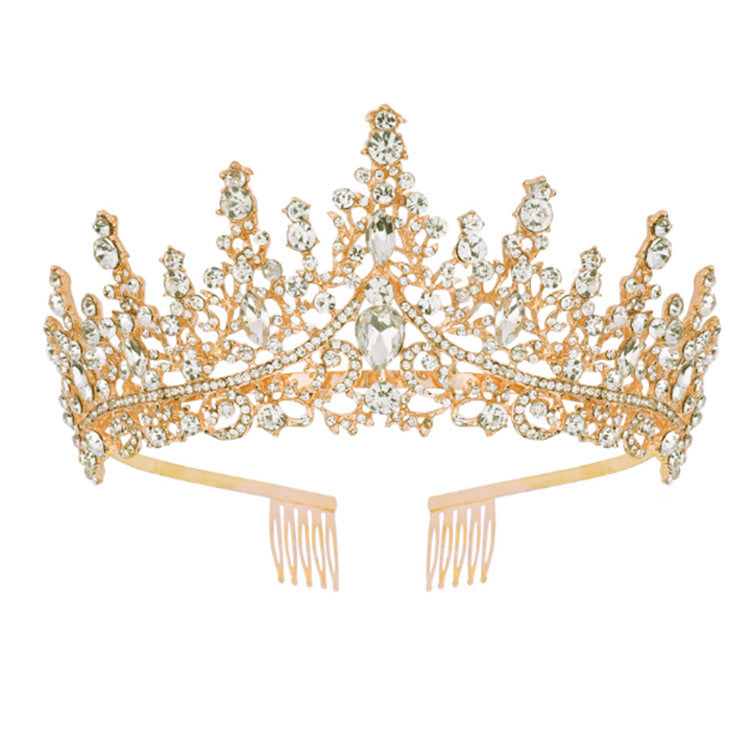 Tiara Strass dla kobiet z błyszczącymi kamieniami Karnz