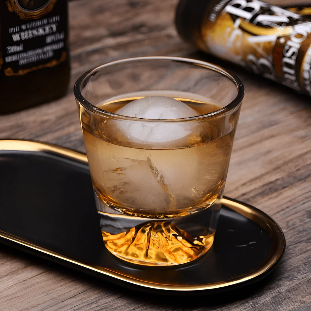 Szklanki do whisky z motywem Fuji – Elegancki zestaw dla koneserów