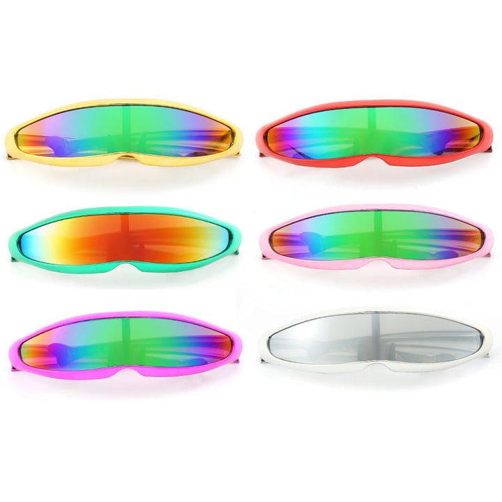 Damskie sportowe okulary przeciwsłoneczne z ergonomicznym designem i lustrzanymi soczewkami Karnz