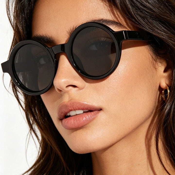 Damskie modne okulary przeciwsłoneczne w unikalnym retro designie Karnz