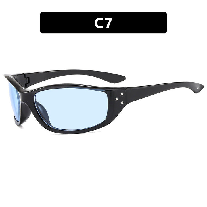 Damskie sportowe okulary przeciwsłoneczne z ergonomiczną ramą i ochroną UV Karnz