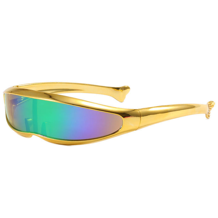 Damskie sportowe okulary przeciwsłoneczne z ergonomicznym designem i lustrzanymi soczewkami Karnz