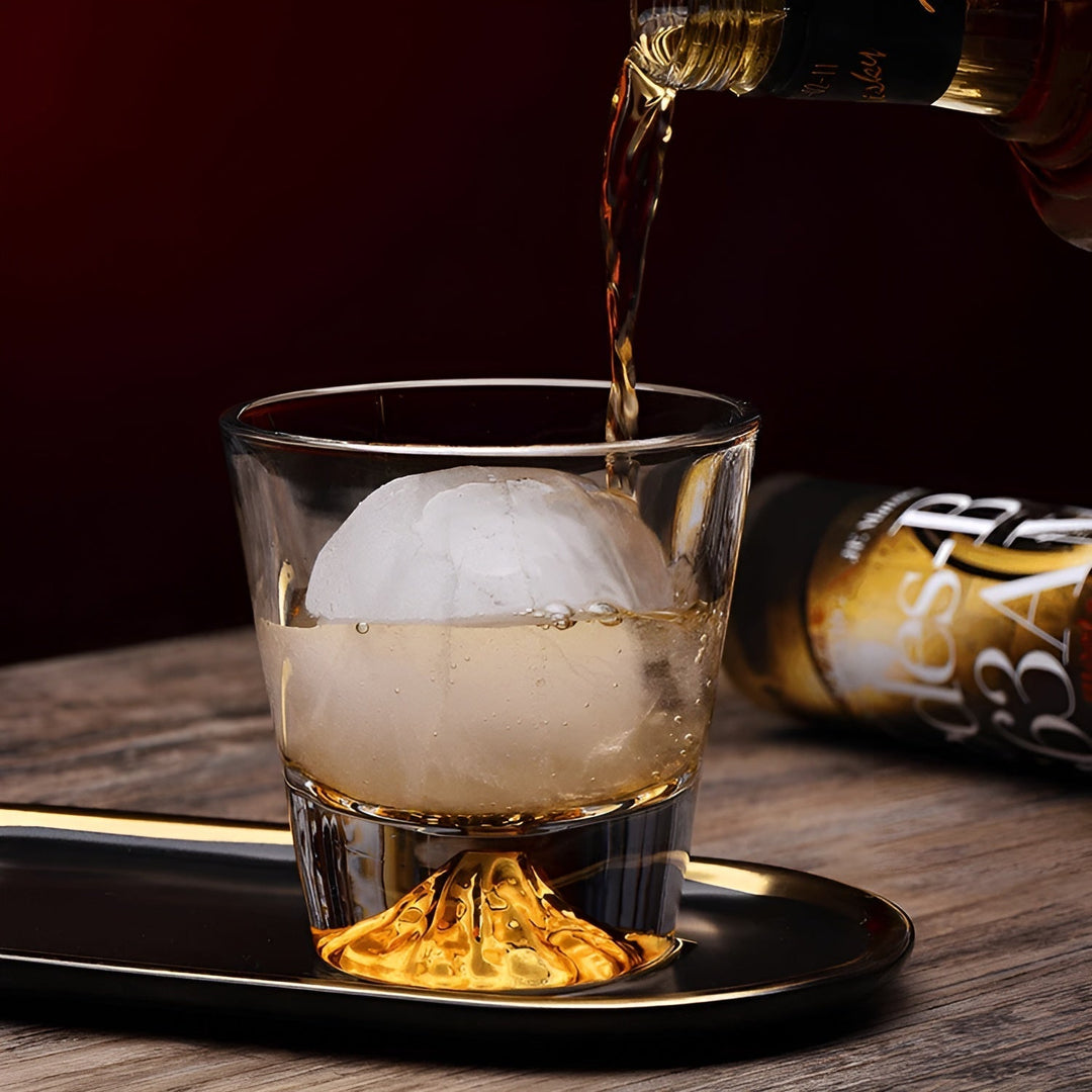Szklanki do whisky z motywem Fuji – Elegancki zestaw dla koneserów