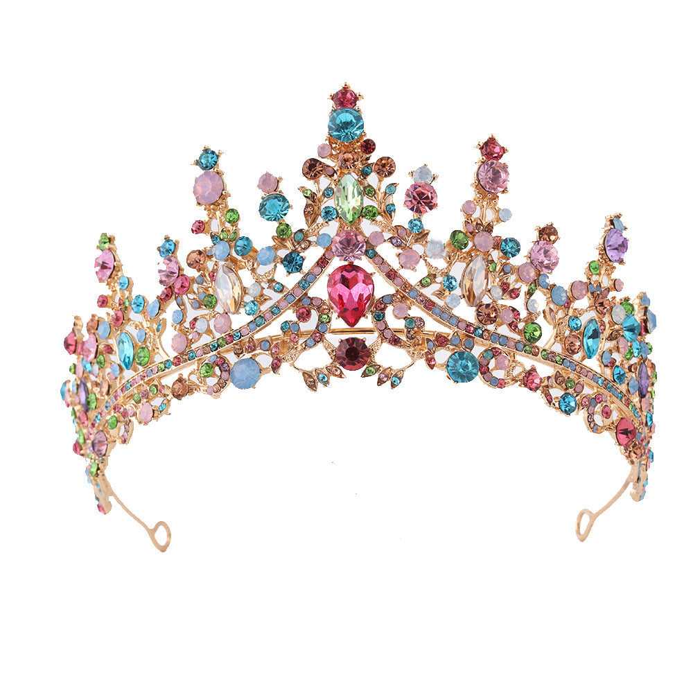 Tiara Strass dla kobiet z błyszczącymi kamieniami Karnz