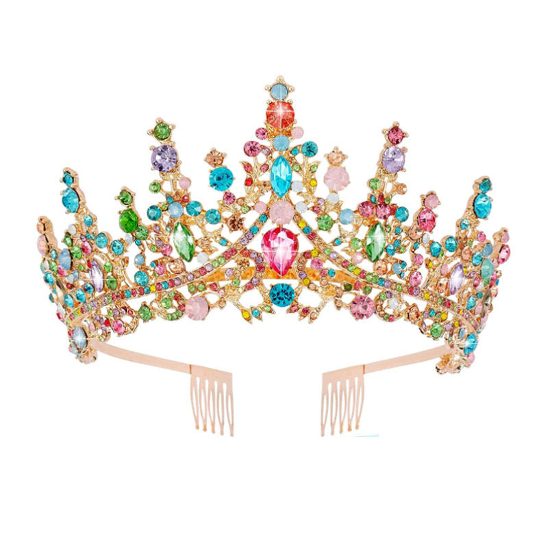 Tiara Strass dla kobiet z błyszczącymi kamieniami Karnz