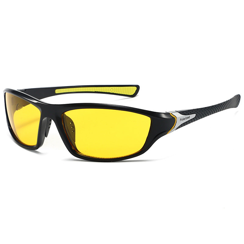Męskie sportowe okulary przeciwsłoneczne z polaryzacyjnymi soczewkami i ergonomicznym designem Karnz