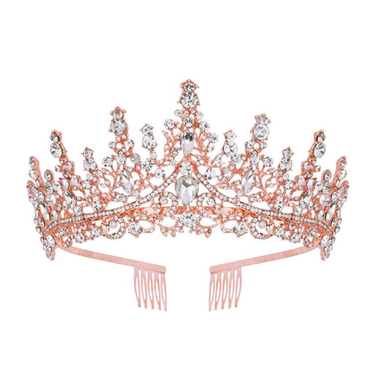 Tiara Strass dla kobiet z błyszczącymi kamieniami Karnz
