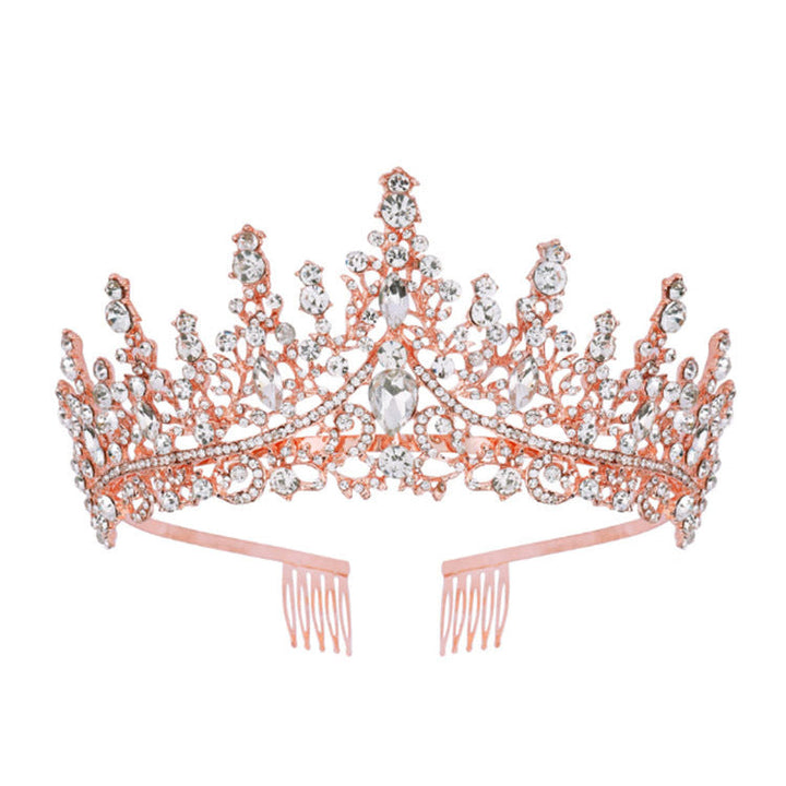 Tiara Strass dla kobiet z błyszczącymi kamieniami Karnz