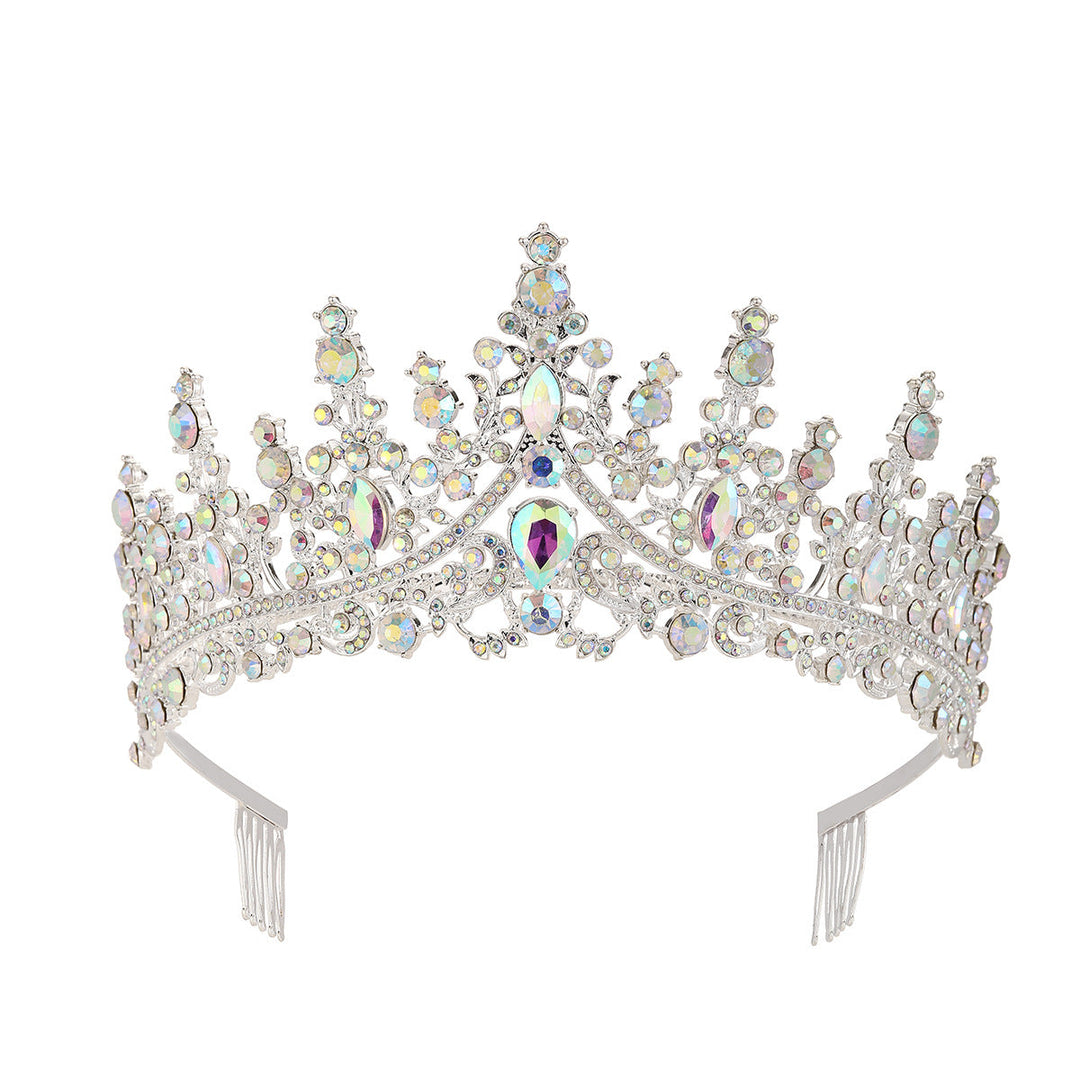 Tiara Strass dla kobiet z błyszczącymi kamieniami Karnz