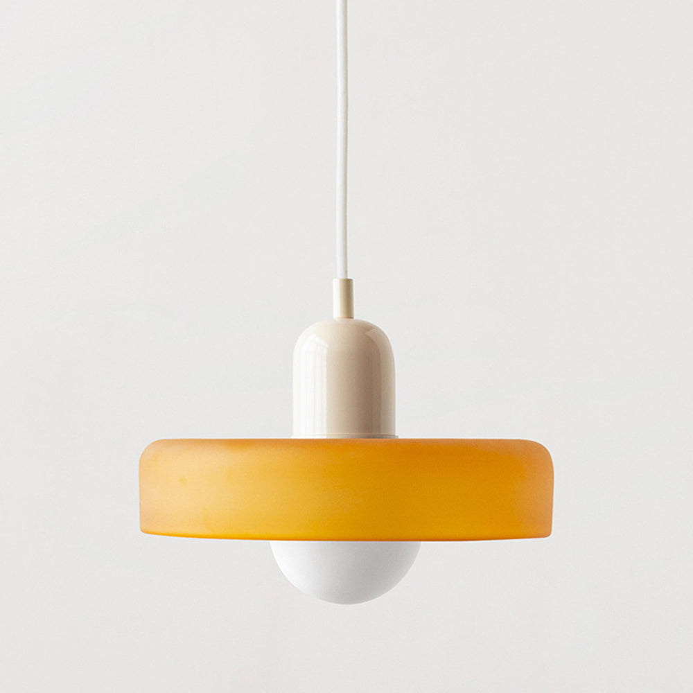 Kolorowa lampa wisząca w stylu Bauhaus - StiloGlas | Karnz