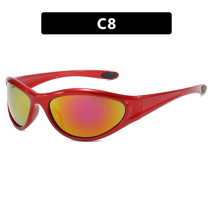 Damskie sportowe okulary przeciwsłoneczne z polaryzacyjnymi soczewkami i ergonomicznym designem Karnz
