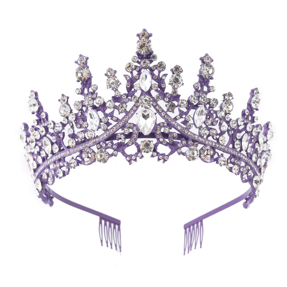 Tiara Strass dla kobiet z błyszczącymi kamieniami Karnz
