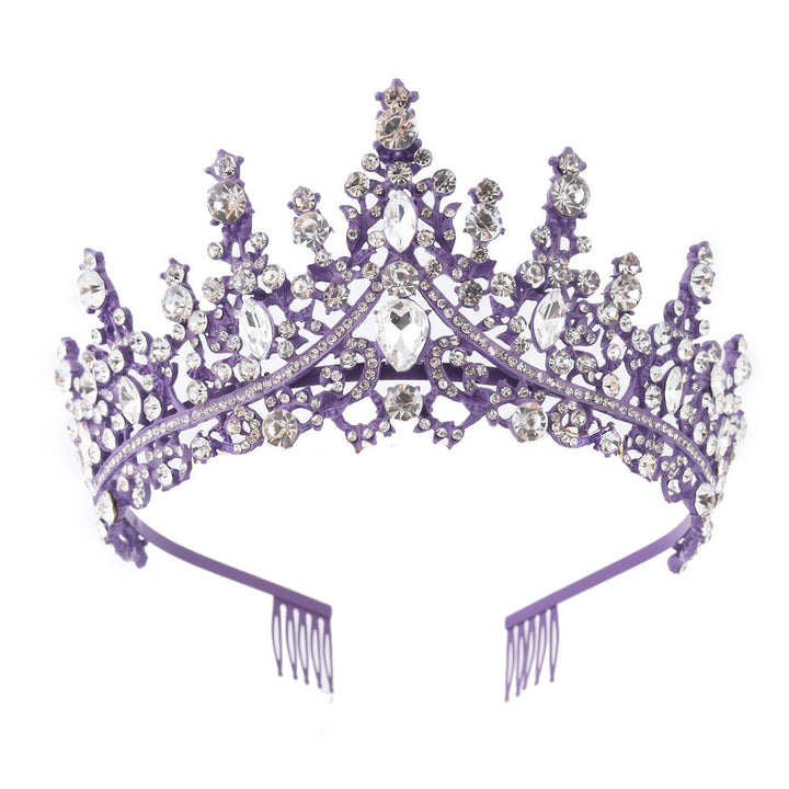 Tiara Strass dla kobiet z błyszczącymi kamieniami Karnz