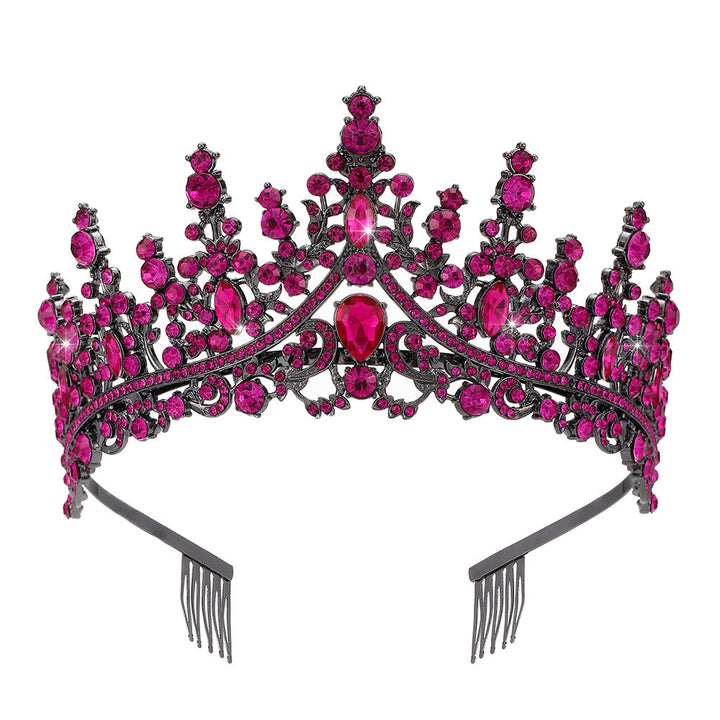 Tiara Strass dla kobiet z błyszczącymi kamieniami Karnz