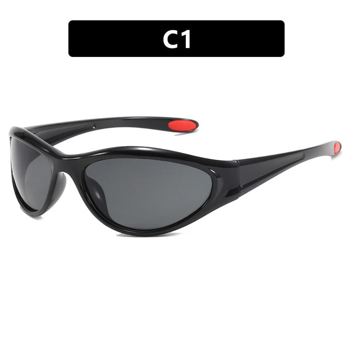 Damskie sportowe okulary przeciwsłoneczne z polaryzacyjnymi soczewkami i ergonomicznym designem Karnz