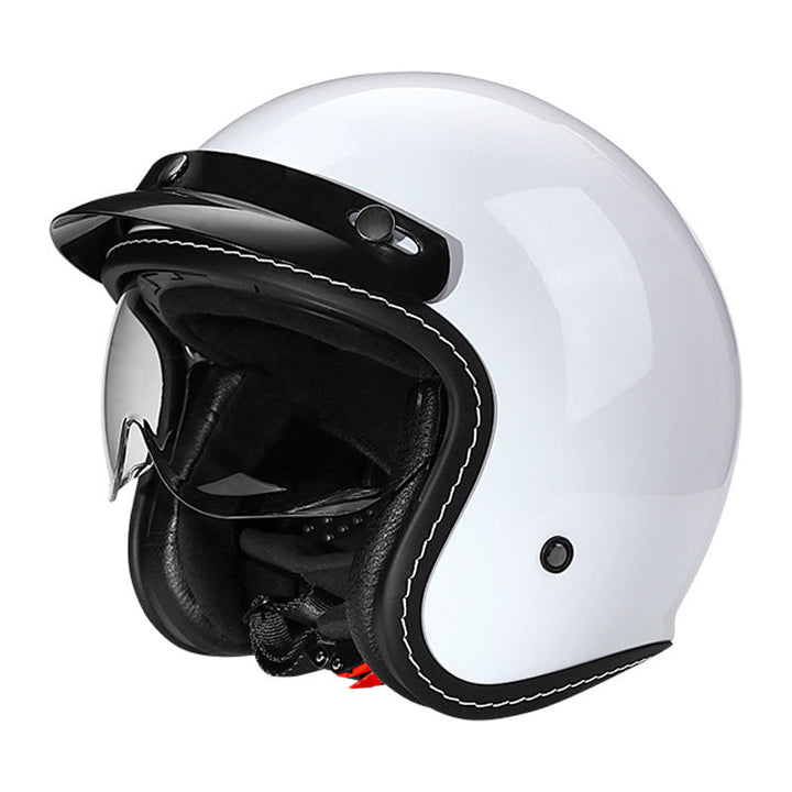 Stylowy kask motocyklowy z otwartą twarzą Karnz